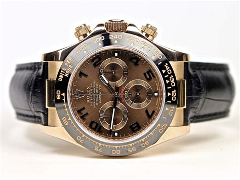 rolex watch daytona everose gold leather strap price|Rolex daytona 116515.